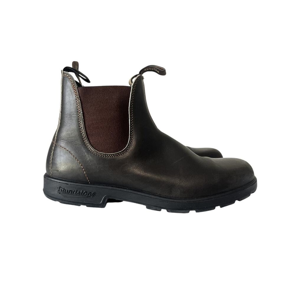 Blundstone 500 Original Chelsea Boots Stout Brown Leather Size AU 12 US Men 13